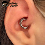Titanium Daith Piercing 16G Clicker Nose Ring