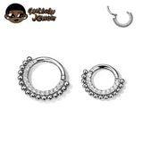 Titanium Daith Piercing 16G Clicker Nose Ring