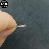 ASTM F136 Titanium Reverse Navel Piercing Clicker Belly Button Ring