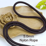 5mm Nylon Round Cords Braided Ropes DIY String Strap Threads Beading Bracelet
