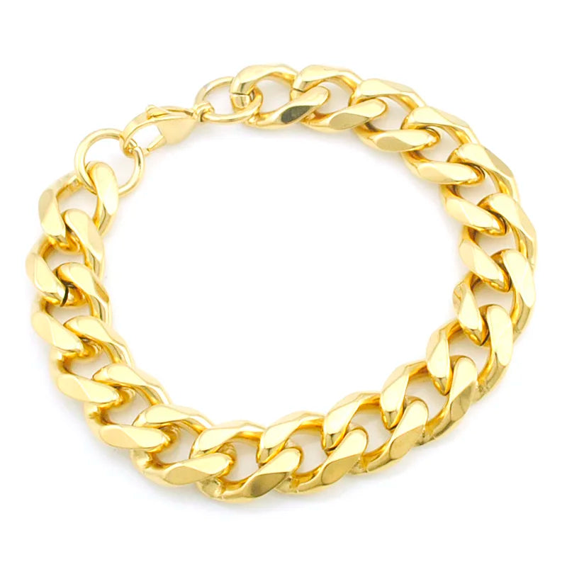 14mm Stainless Steel Hand Chain Men Bracelet High Quality Men Jewelry