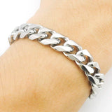 10mm Stainless Steel Men's Bracelet Rock Bangle Male Accessory