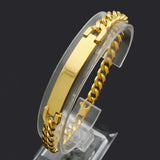 Stainless Steel Personalized ID Bracelet for Men Women