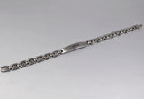 Men's Stainless Steel ID Bracelet Silver