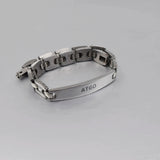 Men's Stainless Steel ID Bracelet Silver
