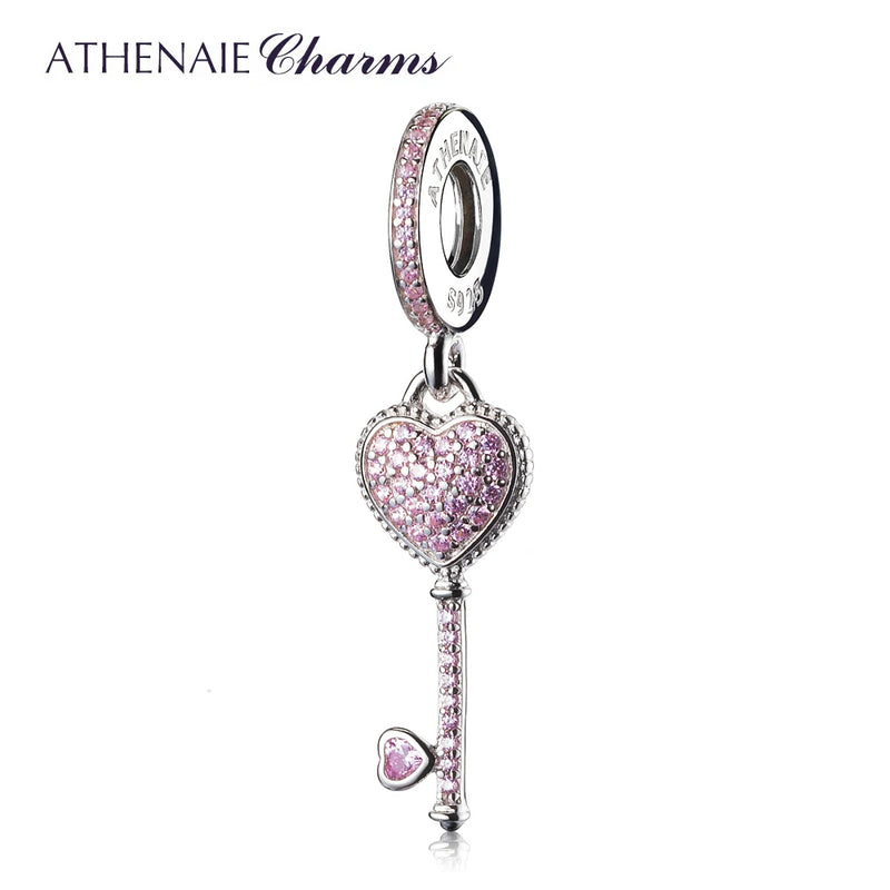 Clear CZ Trust Pendant Drops for Bracelet Necklace