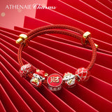925 Silver Red Enamel Chinese Good Luck Carp Fish Charm