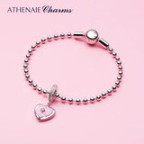 925 Sterling Silver Soft Beads Bracelet for Women