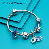 925 Silver Rubber Stopper Clip Safe Chain Charms for Bracelet Bangle