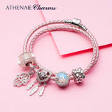 Butterfly Opal 925 Sterling Silver Beads Charms Pendant Fit Bracelet Bangle