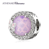 Butterfly Opal 925 Sterling Silver Beads Charms Pendant Fit Bracelet Bangle