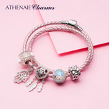 Cross Charm 925 Silver Beads Fit Bracelet Bangle Women Jewelry