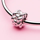 Cross Charm 925 Silver Beads Fit Bracelet Bangle Women Jewelry