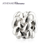 Cross Charm 925 Silver Beads Fit Bracelet Bangle Women Jewelry