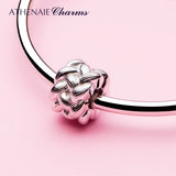 Cross Charm 925 Silver Beads Fit Bracelet Bangle Women Jewelry