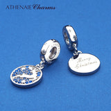 925 Silver Reindeer Pendants CZ Holiday Deer Charms for Women