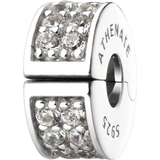 925 Silver Clip Safe Chain Beads Charms Rubber Stopper for Bracelet Bangle