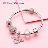 925 Silver Clip Safe Chain Beads Charms Rubber Stopper for Bracelet Bangle