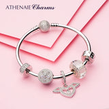 925 Silver Clip Safety Chain Bead Charm for Bracelet
