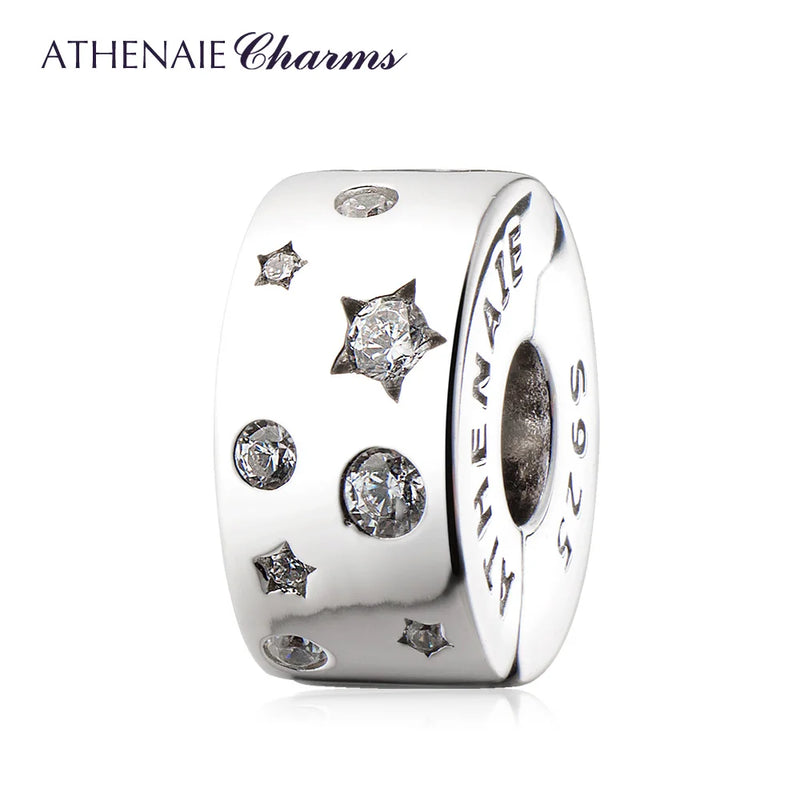 925 Silver Clip Safety Chain Bead Charm for Bracelet