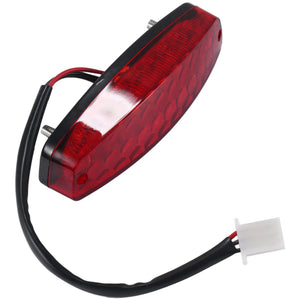 ATV 12V 3 Wire Brake Stop Light Taillight Red Off Road Motorcycle Signal Lamp