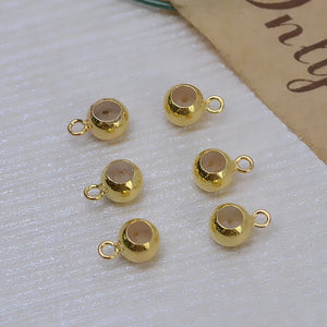 18K Loose Bead Ball for DIY Necklace Bracelet