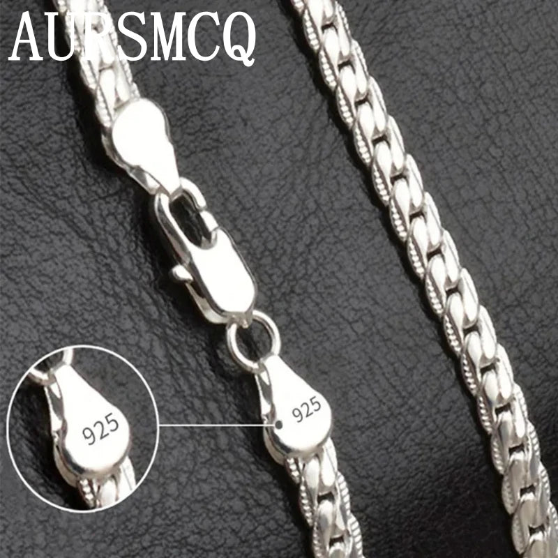 925 Sterling Silver Noble Necklace Chain for Wedding Jewelry