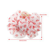 Silk Chiffon Flower Hair Claw Ponytail Holder Barrettes Hair Claws For Women