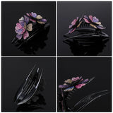 Women's Rhinestone Flower Hair Claw Clip