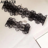 Lace Hollow Out Choker Set Gothic Necklace