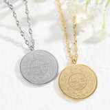 AYAT AL KURSI Muslim Necklace Pendant Stainless Steel Arabic Name Gift