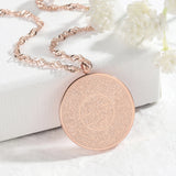 AYAT AL KURSI Muslim Necklace Pendant Stainless Steel Arabic Name Gift