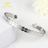 Ayatul Kursi Cuff Bracelet Women Stainless Steel Islamic Jewelry Gift