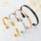 Ayatul Kursi Cuff Bracelet Women Stainless Steel Islamic Jewelry Gift