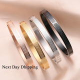 Ayatul Kursi Cuff Bracelet - Personalised Arabic Gift Bracelet for Women