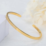 Personalised Stainless Steel Serenity Prayer Cuff Bracelet