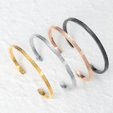 Personalised Stainless Steel Serenity Prayer Cuff Bracelet