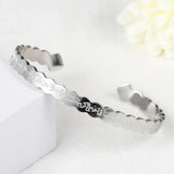 AYATUL KURSI Cuff Bracelet Allah Islam Muslim Arab Stainless Steel