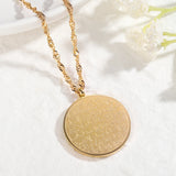 AYATUL KURSI Stainless Steel Necklace Muslim Allah Pendant