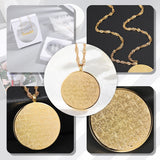 AYATUL KURSI Stainless Steel Necklace Muslim Allah Pendant