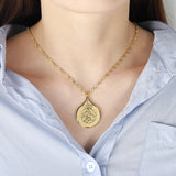 Islamic Calligraphy Ayatul Kursi Necklace for Women