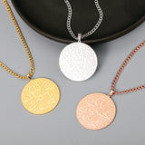 AYATUL KURSI Stainless Steel Necklace Pendant Islamic Jewelry