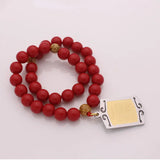Islamic Prayer Bracelet with 33 Beads Tasbih - Ayatul Kursi Engraved