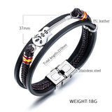 Personalized Stainless Steel Guitar Bracelet for Men
