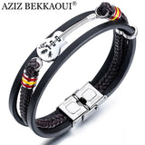 Personalized Stainless Steel Guitar Bracelet for Men