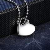Love Heart Necklace Memorial Cremation Ashes Urn Locket Pendant