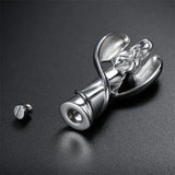 Engrave Name Angel Wing Stainless Steel Cremation Jewelry