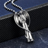 Engrave Name Angel Wing Stainless Steel Cremation Jewelry
