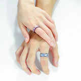 King Queen Couple Rings Titanium Steel with Crown Engraving