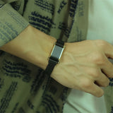 Men's Stainless Steel Name Bracelet Health Bangle